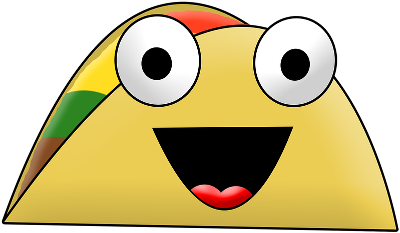 Cartoon Taco Free Illustration Taco Cartoon Silly Food - Taco Cartoon Png (960x583), Png Download