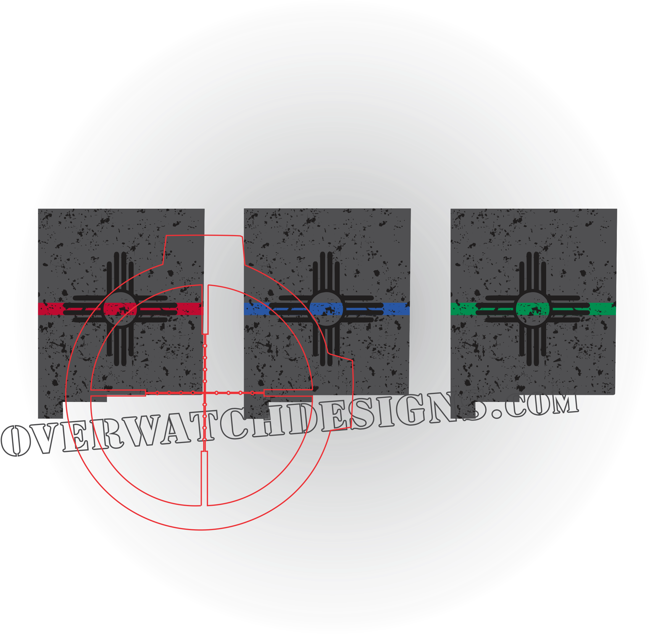 New Mexico Thin Line Sticker - Decal (2401x2393), Png Download