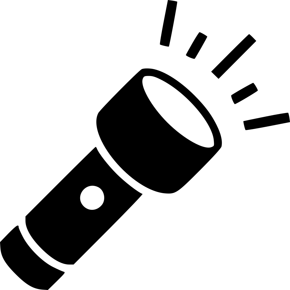 Flashlight Comments - Flashlight Icon Png (980x980), Png Download