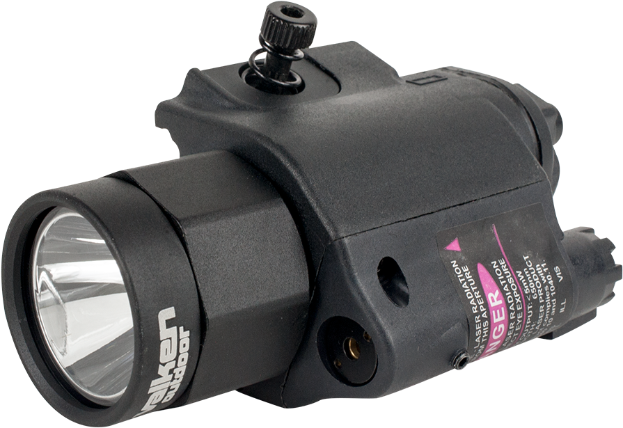 V Tactical Led Flashlight/laser Sight Combo - Flashlight (1000x1000), Png Download