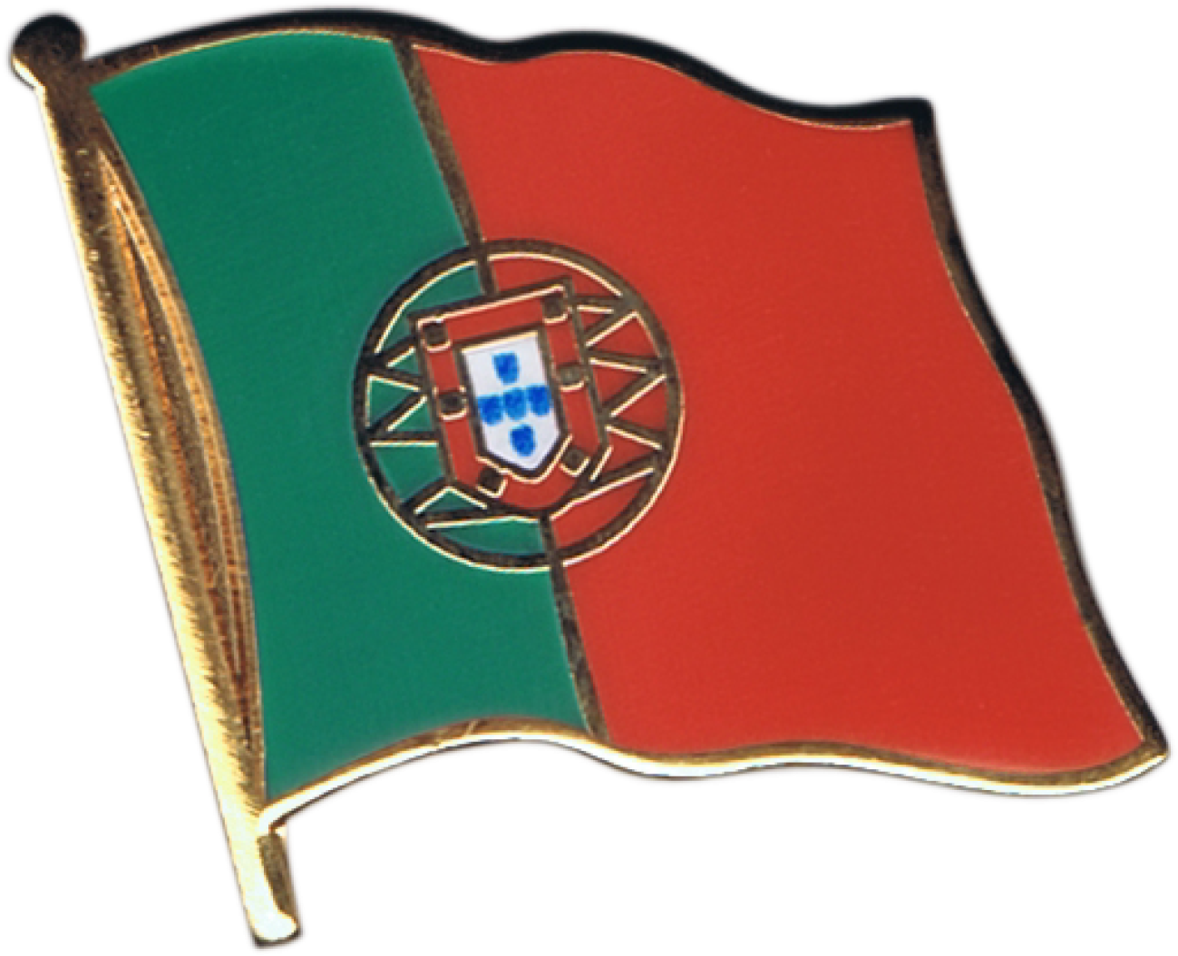 Portugal Flag Pin, Badge - Hong Kong Flag Pin Badge 2x2cm (1500x1197), Png Download