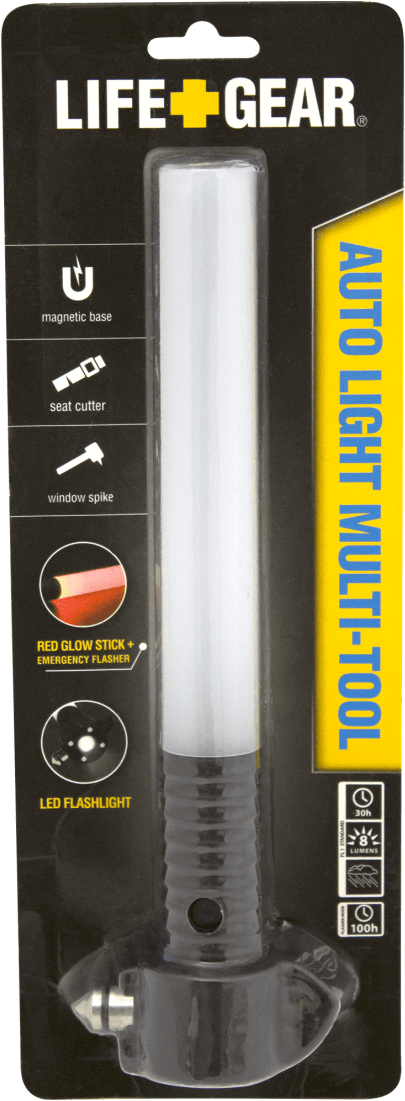 Online Exclusive Life Gear Auto Emergency Tool Led - Life Gear Glow Flashlight - Black (1104x1104), Png Download