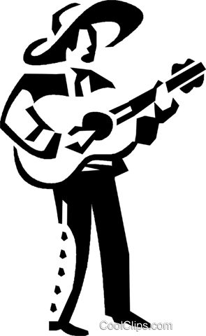 Spanish Guitar Player - Spanish Guitar Player Clip Art (295x480), Png Download