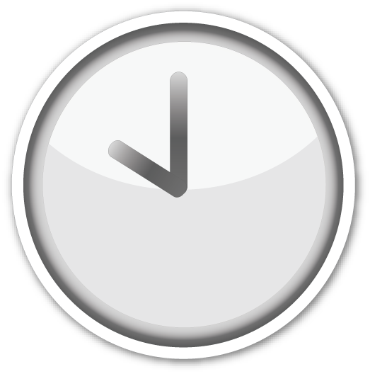 Clock Face Ten O'clock - Emojis De Whatsapp Ancianos (523x528), Png Download
