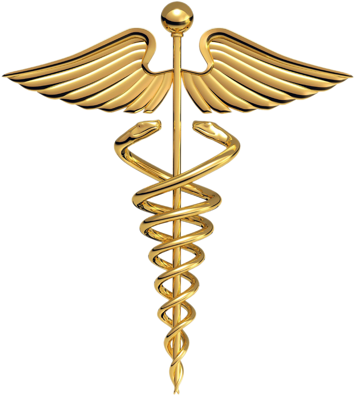 Caduceus-logo - Ancient Greek Medicine Symbol (1240x1381), Png Download
