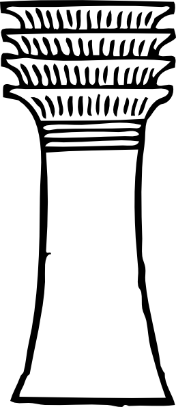 Pillar Clip Art (258x595), Png Download