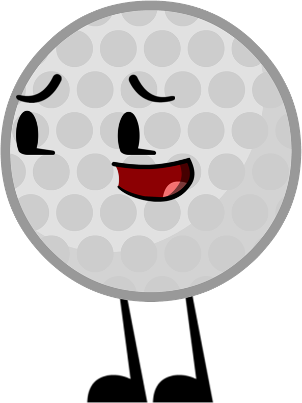 Golf Ball Pose - Golf (593x790), Png Download