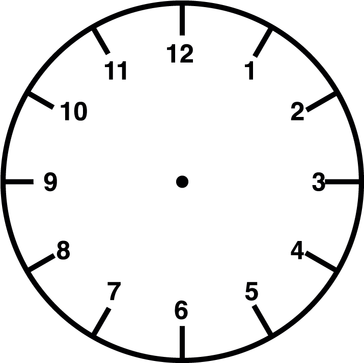 Clock Face Stamp - Clock Face (1200x1200), Png Download