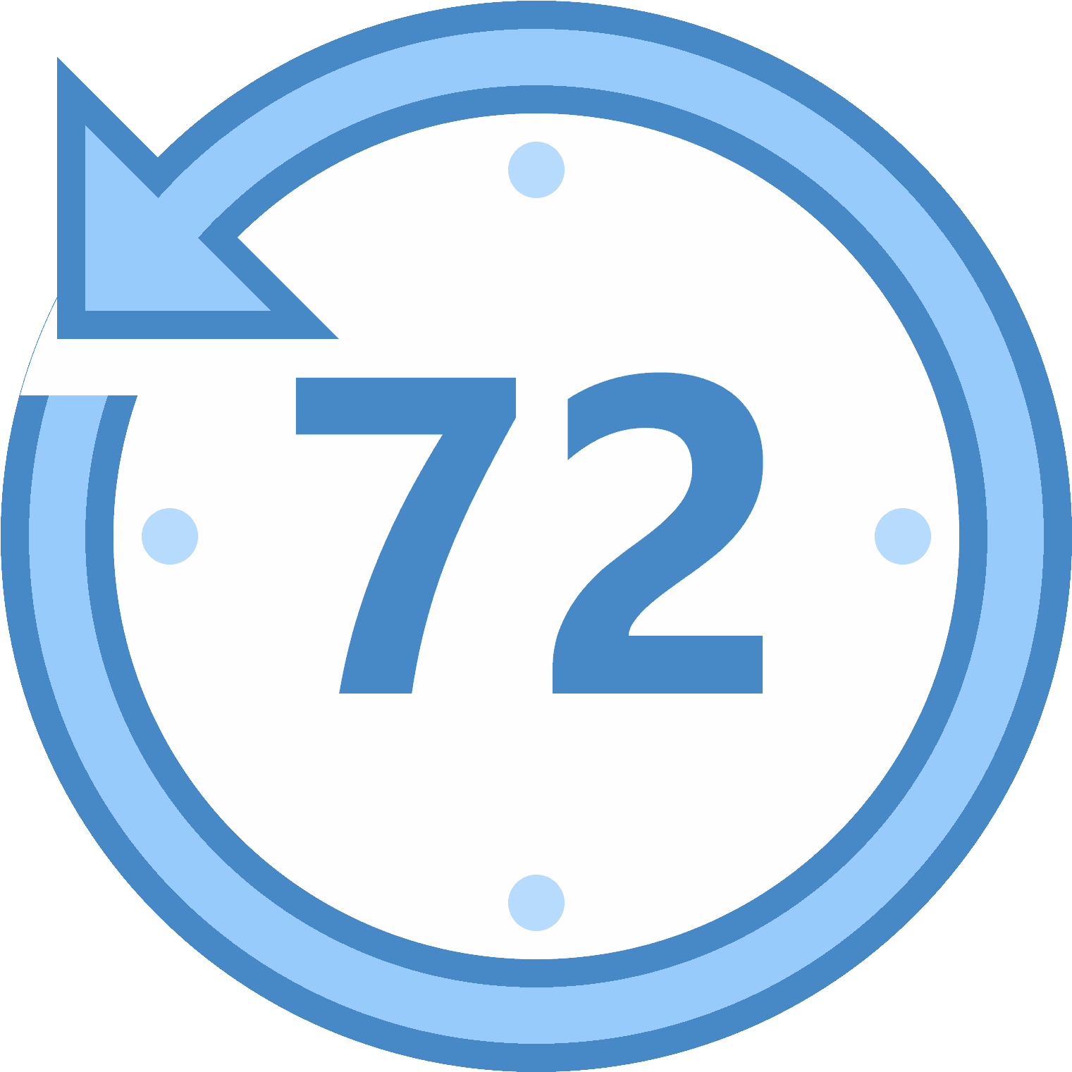 The Image Is Of A Clock Face - Past Flat Icon (1600x1600), Png Download