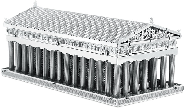 Picture Of Parthenon - Fascinations Metalearth 3d Laser Cut Model - Parthenon (620x495), Png Download