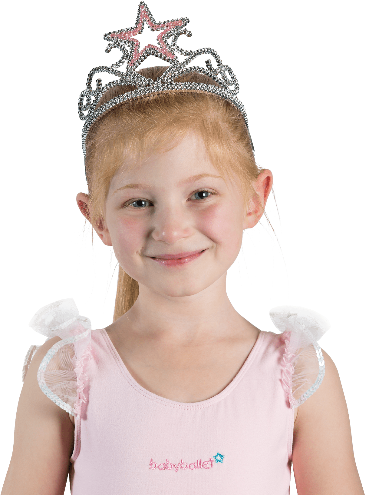 Sparkly Pink Star Tiara Hair Accessory For Little Girls - Dress (1650x1650), Png Download