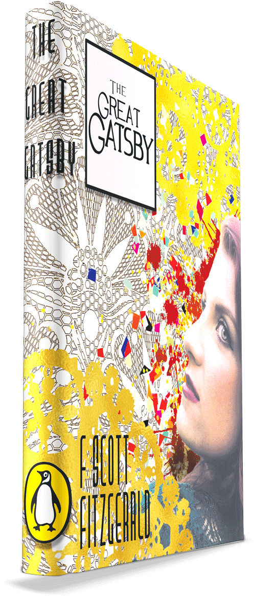 "the Great Gatsby" Book Cover On Behance - Flyer (1000x1289), Png Download
