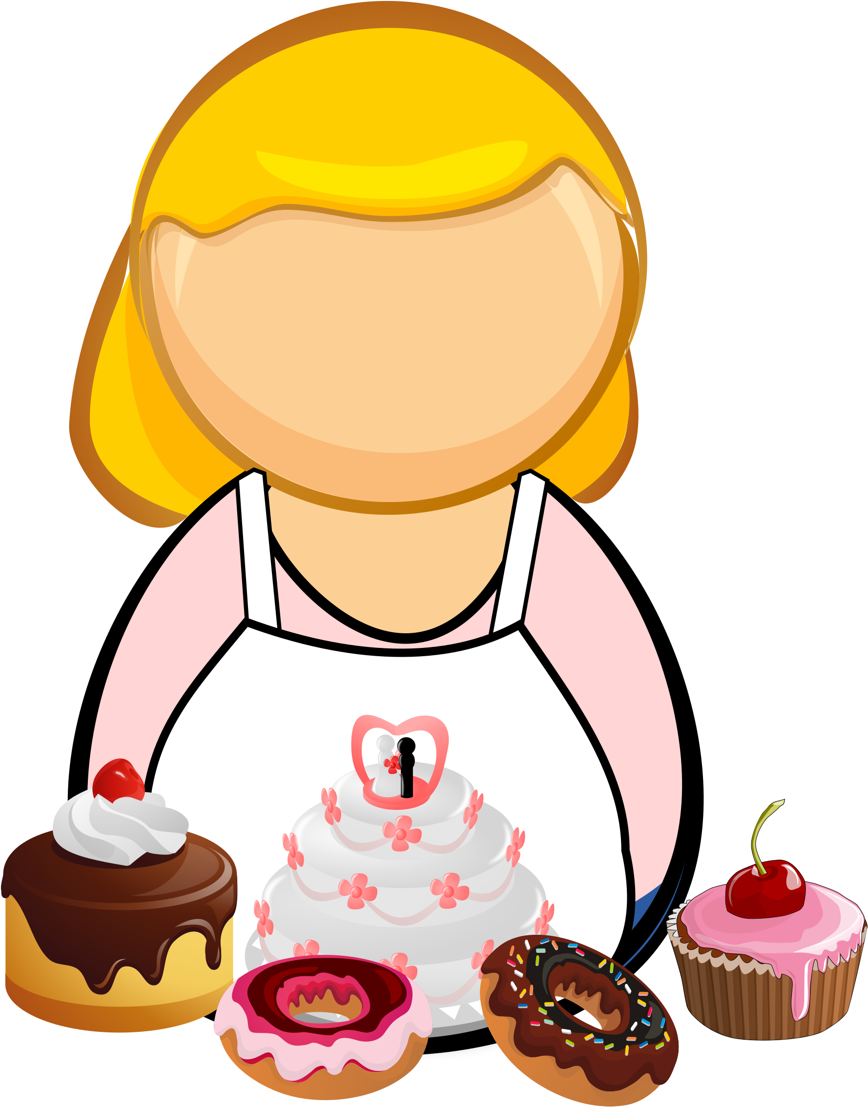 This Free Icons Png Design Of Confectioner, Pastry-cook (1909x2400), Png Download