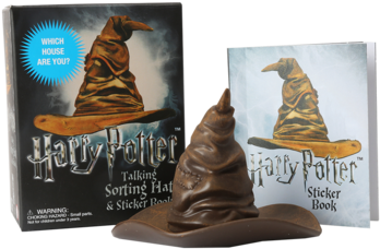 Harry Potter Talking Sorting Hat And Sticker Book: (422x480), Png Download