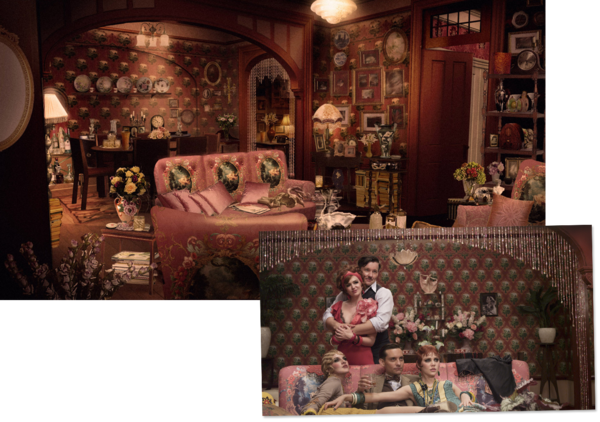 Great Gatsby Sketches Scenes Ss08 - Great Gatsby Movie House (600x422), Png Download