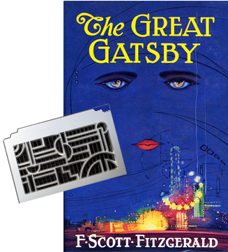 Art Deco - Book Cover The Great Gatsby (360x360), Png Download