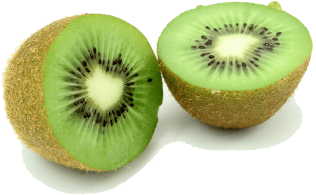 Kiwi Png - Green Fruit With Black Seeds (800x534), Png Download