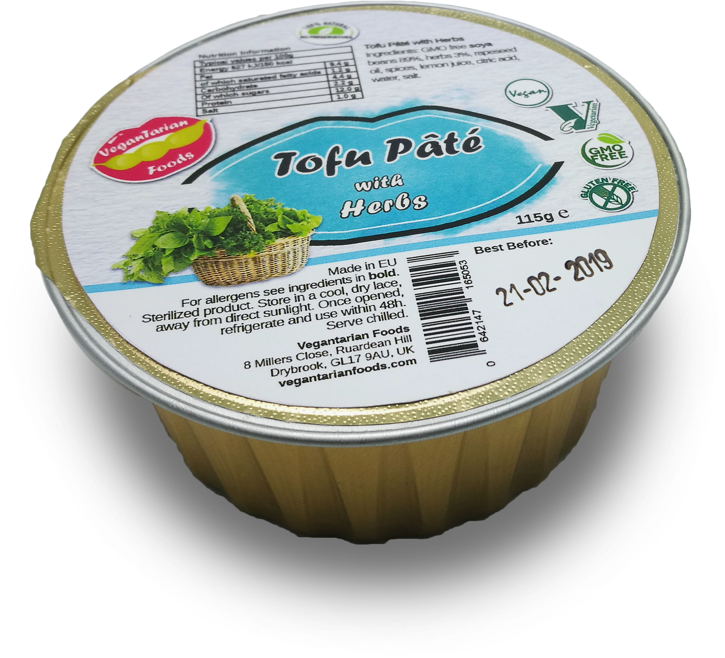 Search - Vegantarian Foods Tofu Pate With Red Peppers (1 X 112g) (3120x2832), Png Download