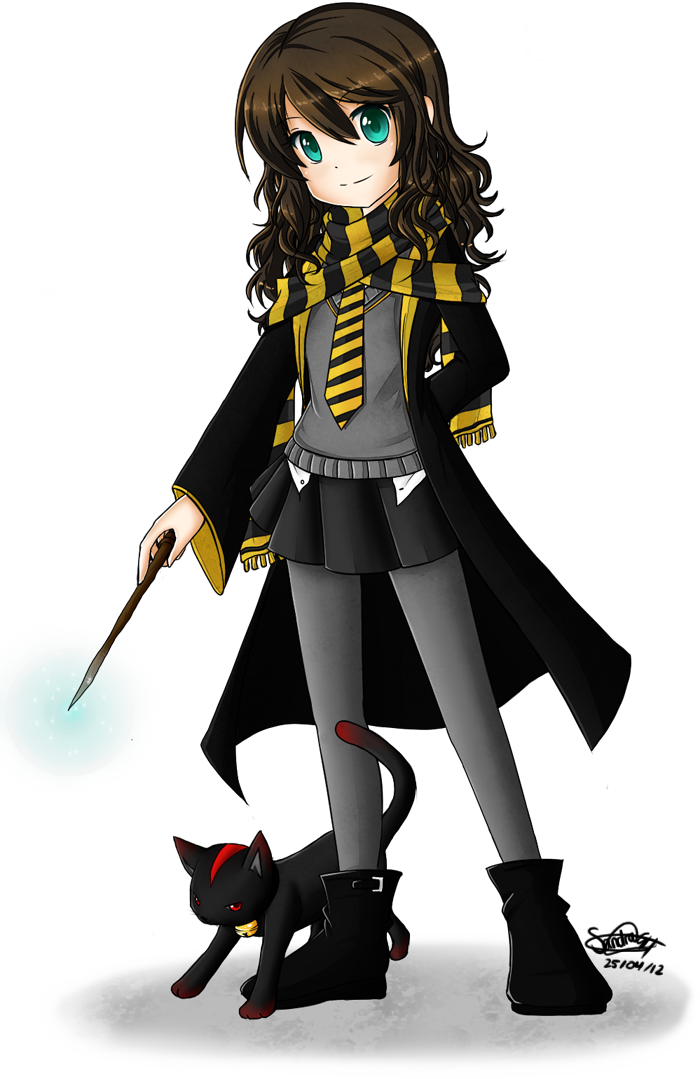 Answer Like A Muggle - Anime Hufflepuff Harry Potter (700x1079), Png Download