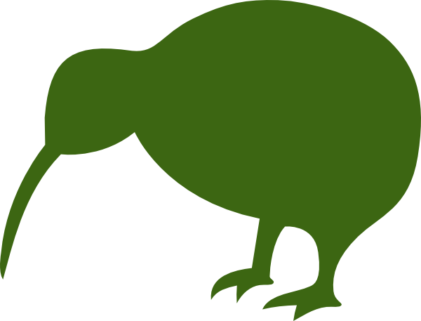 Green Kiwi Bird Png Images (600x457), Png Download