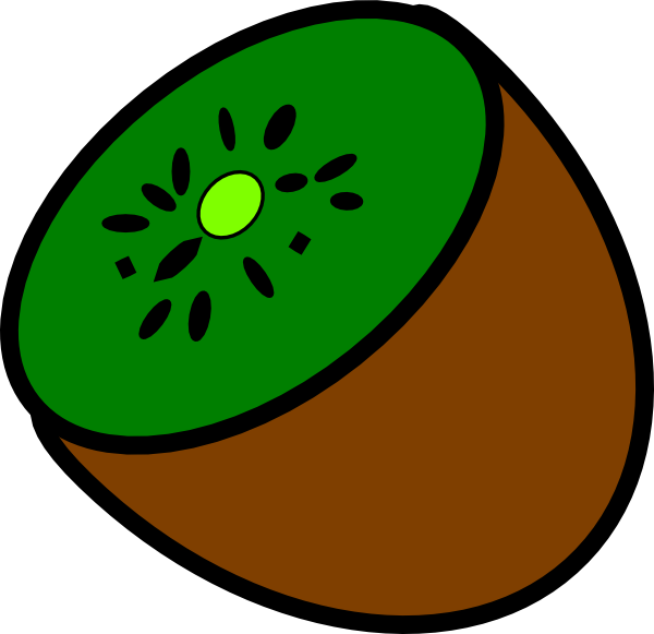 How To Set Use Half Kiwi Clipart (600x581), Png Download