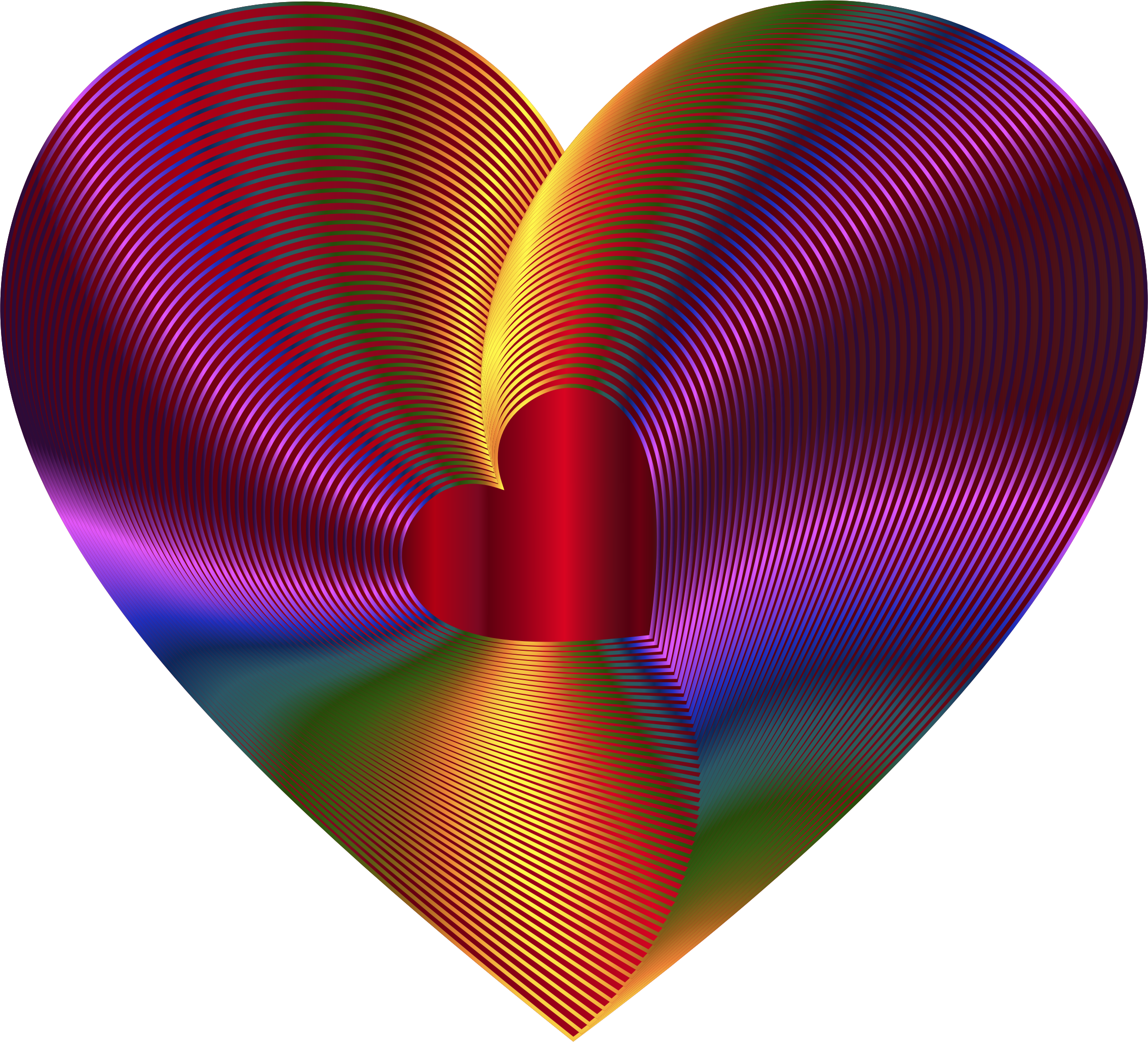 This Free Icons Png Design Of Golden Heart Of The Rainbow (2266x2056), Png Download