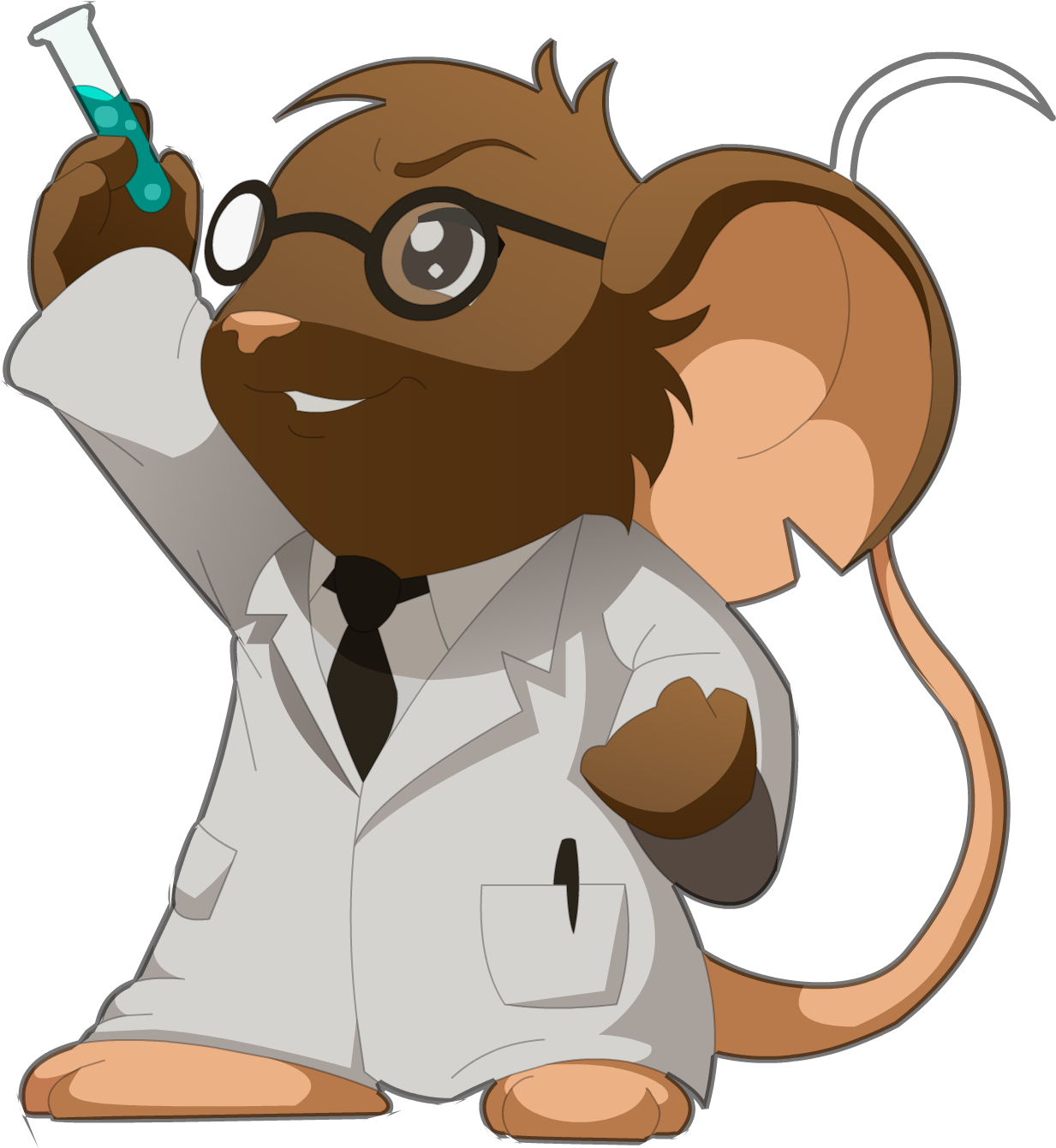 Mouse Scientist - Png Transformice (1235x1426), Png Download