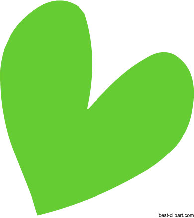 Heart In Green Color, Free Clip Art Image - Clip Art - Free Transparent ...