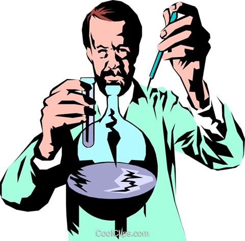 Scientist Royalty Free Vector Clip Art Illustration - Cost (480x473), Png Download