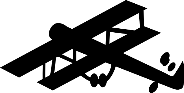 Airplane Wings, Sky, Aircraft, Wing Png Image And Clipart - World War 1 Plane Silhouette (600x305), Png Download
