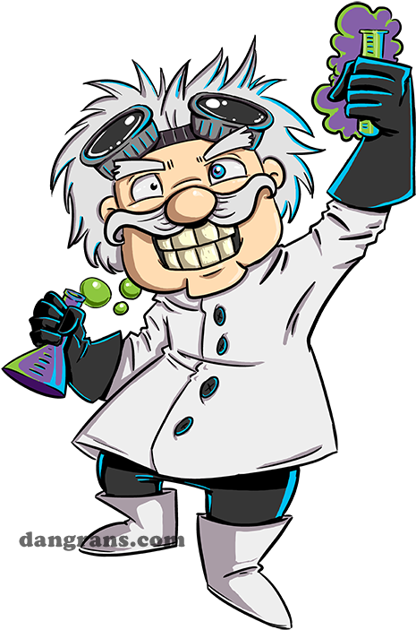 Svg Transparent Download Cartoon Images S By Dsoloud - Mad Scientist Cartoon (495x752), Png Download