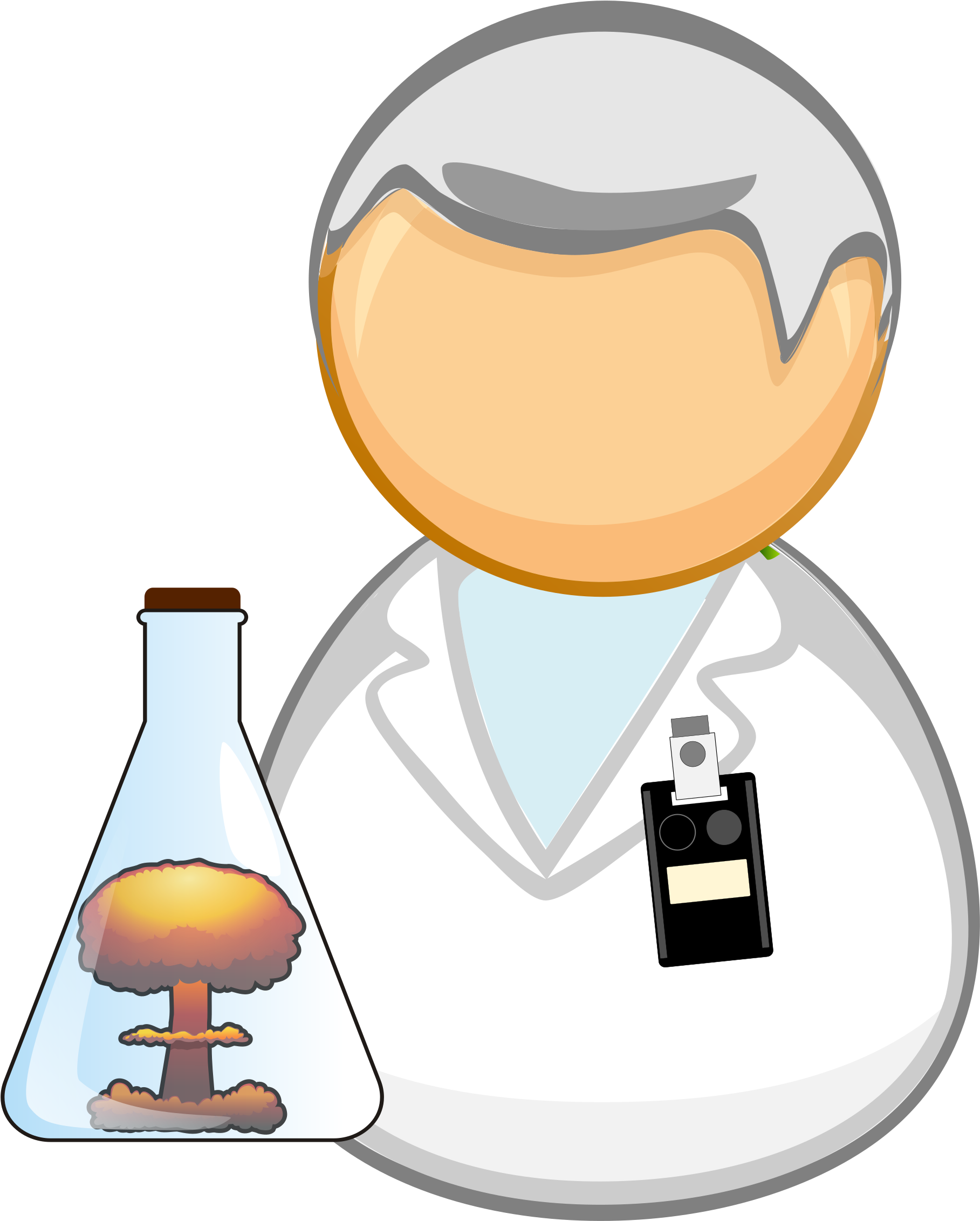 This Free Icons Png Design Of Nuclear Scientist / Researcher (1954x2400), Png Download