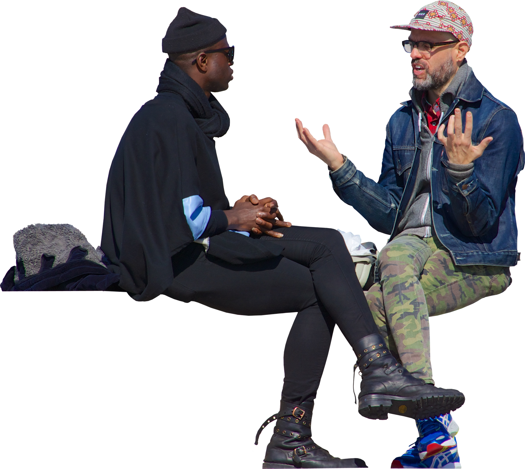 Download - Two Men Talking Png (1750x1565), Png Download