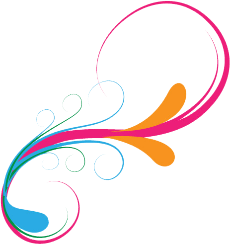 Background Vector Transparent - Colorful Swirl Designs Png (800x600), Png Download