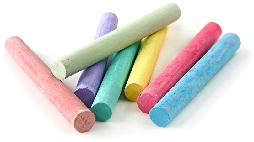 Chalk Png Transparent Images - White And Colored Chalk (1024x768), Png Download