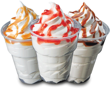 Sundae - Ice Cream (452x370), Png Download