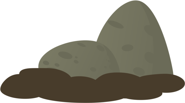 Computer Icons Rock Drawing Moss - Clip Art (726x340), Png Download