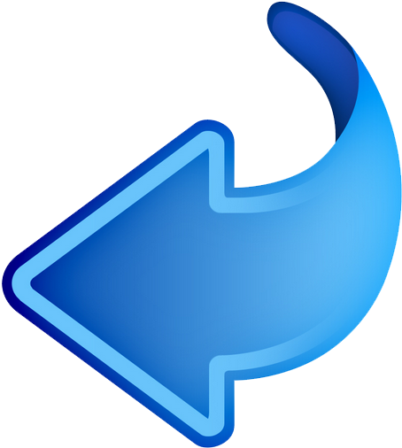 Arrow-left - Back Arrow Blue Png (468x516), Png Download