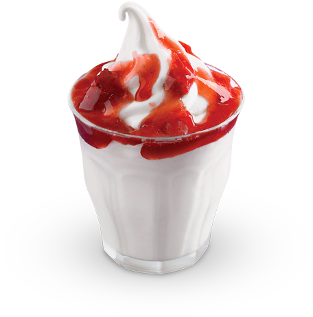 Strawberry Sundae - Strawberry Sundae Mcdonalds Calories (720x720), Png Download