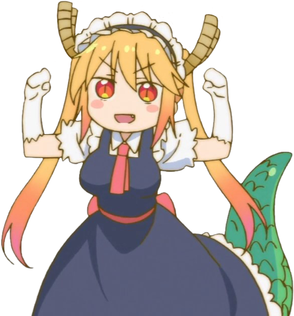 Faito - Dragon Maid Tohru Gif (600x630), Png Download