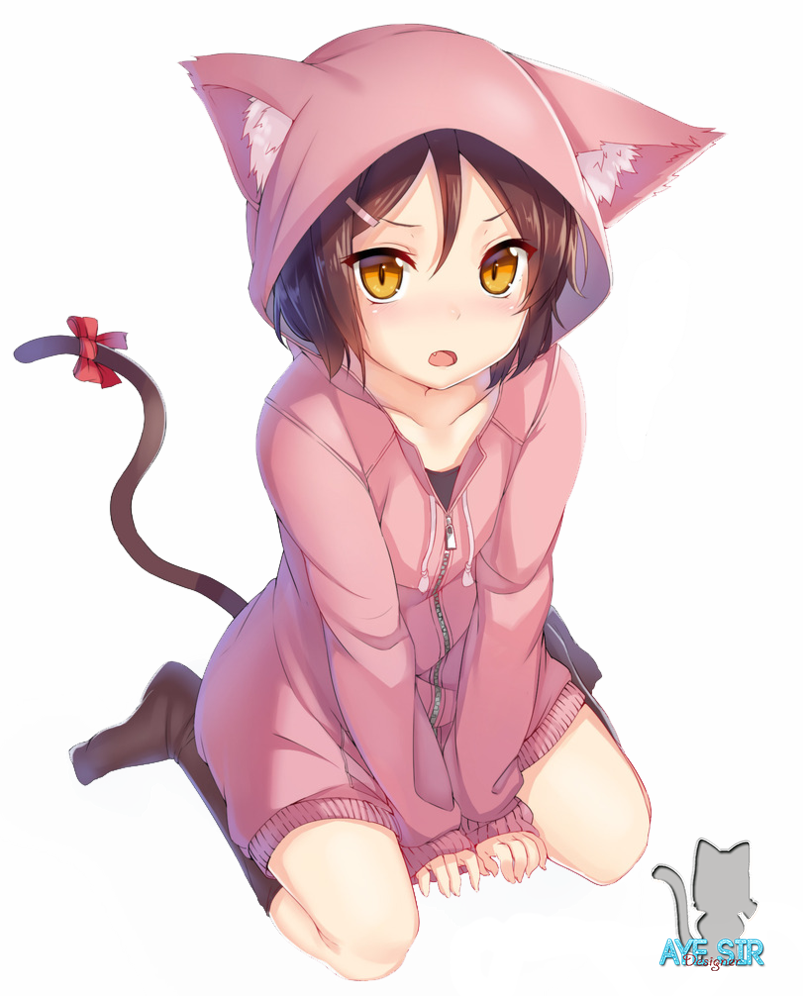 View 4 , - Anime Cat Girl Png - Free Transparent PNG Download - PNGkey