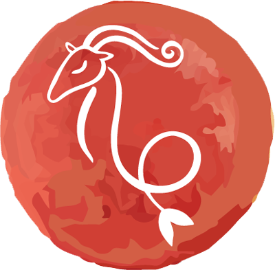 Capricorn Man Zodiac Symbol Watercolour Style - Capricorn (400x393), Png Download