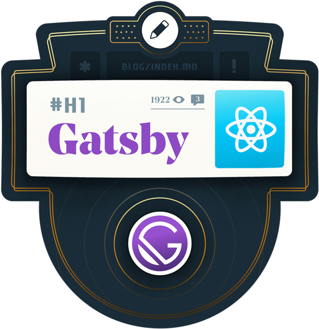 Build A Blog With React And Markdown Using Gatsby From - React (1200x648), Png Download