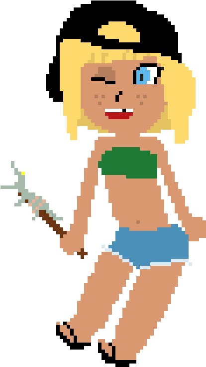 Pixelshit - Loli - Cartoon (441x770), Png Download