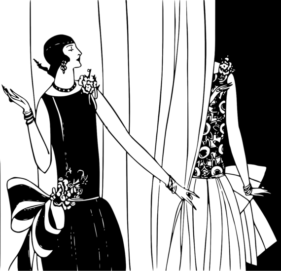 2015 08 14 1439594973 704477 Flapper - Template For Fashion For Ppt (570x549), Png Download