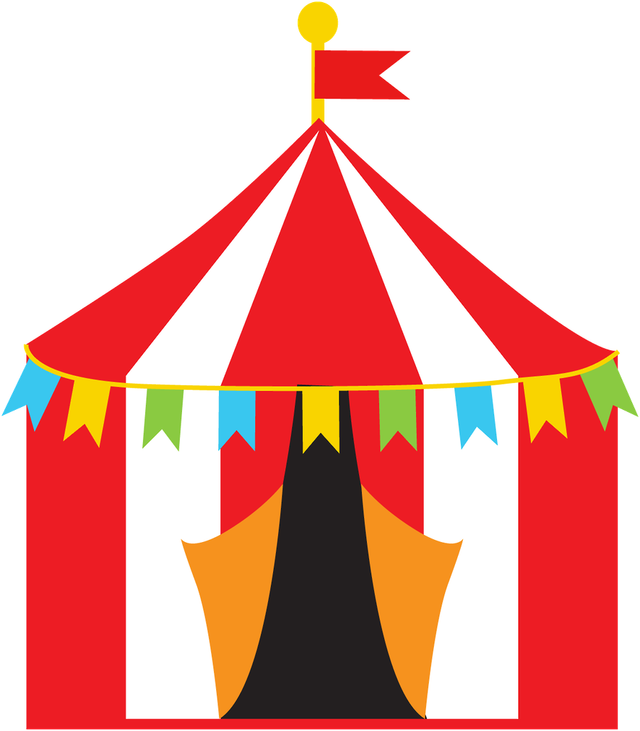 Clipart Banner Circus - Circus Clipart (900x1029), Png Download