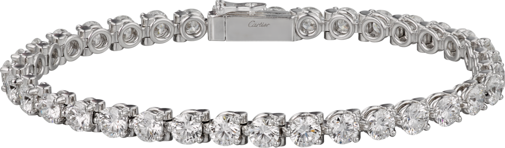 Essential Lines Braceletwhite Gold, Diamonds - Tennis Bracelet Clasp (1024x300), Png Download