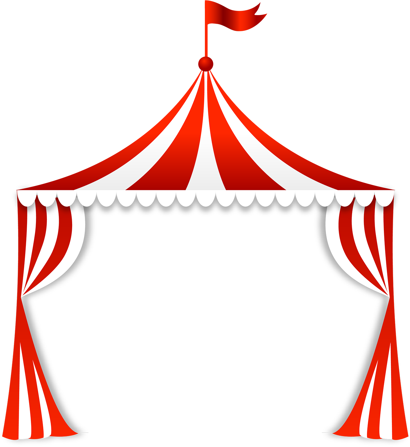 Vintage Circus Banner Png - Circus Frame (1417x1510), Png Download