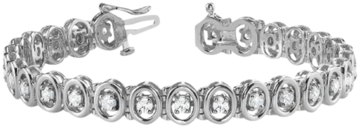 2 5/8 Ct Diamond Bracelet With F Color Vs Clarity Diamonds (400x400), Png Download