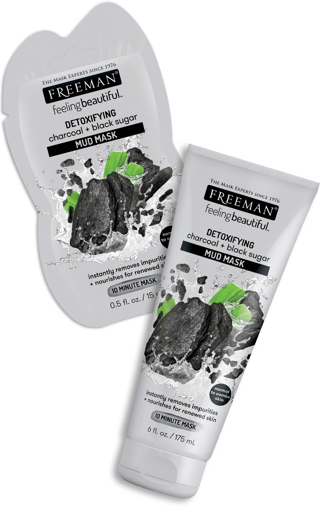 Detoxifying Charcoal Black Sugar - Freeman Facial Polishing Mask Charcoal And Black Sugar (1070x1660), Png Download